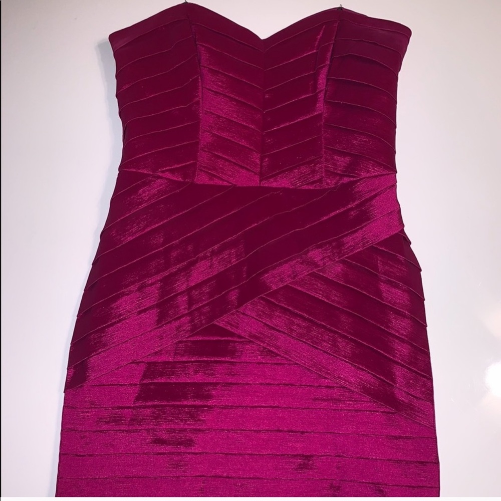 XOXO Cocktail Strapless Pink Dress Size 8PT/Petite